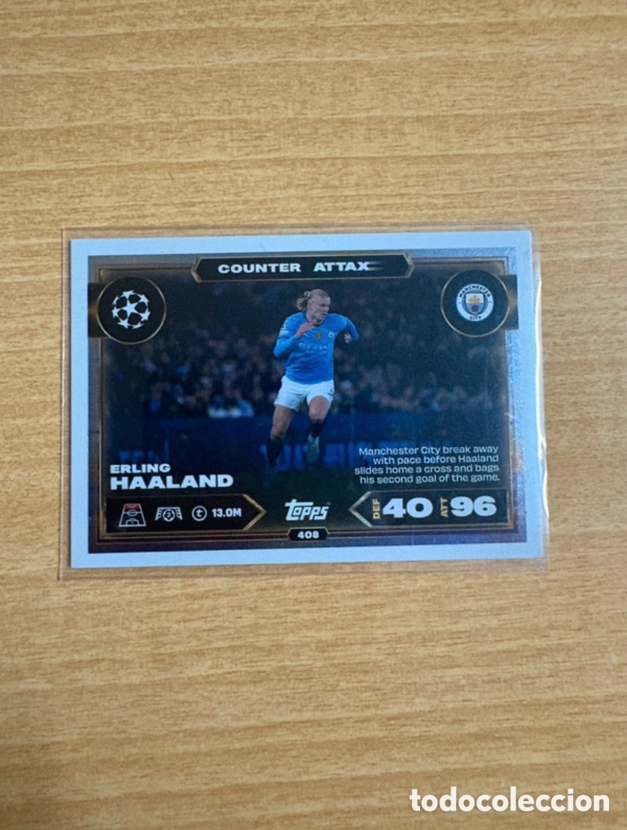 Cromos de f&uacute;tbol: Carta de Erling Haaland Counter Attax