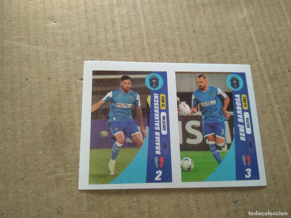 Fu&szlig;ball-Sticker: 392 BRAIAN SALVARESCHI RENE BARBOSA CROMO FUTBOL CONMEBOL SUDAMERICANA LA GRAN CONQUISTA