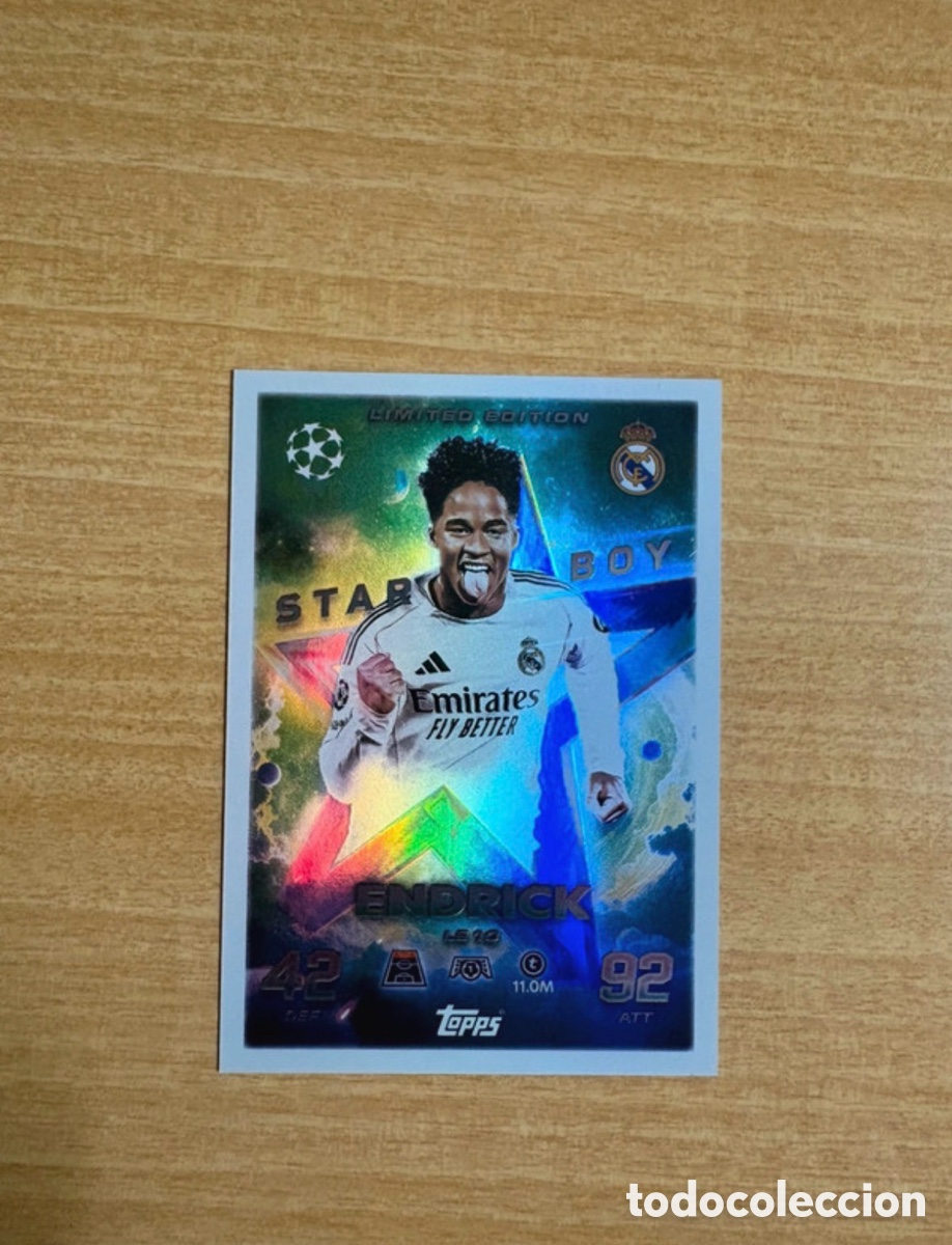 Cromos de f&uacute;tbol: Carta especial de Endrick