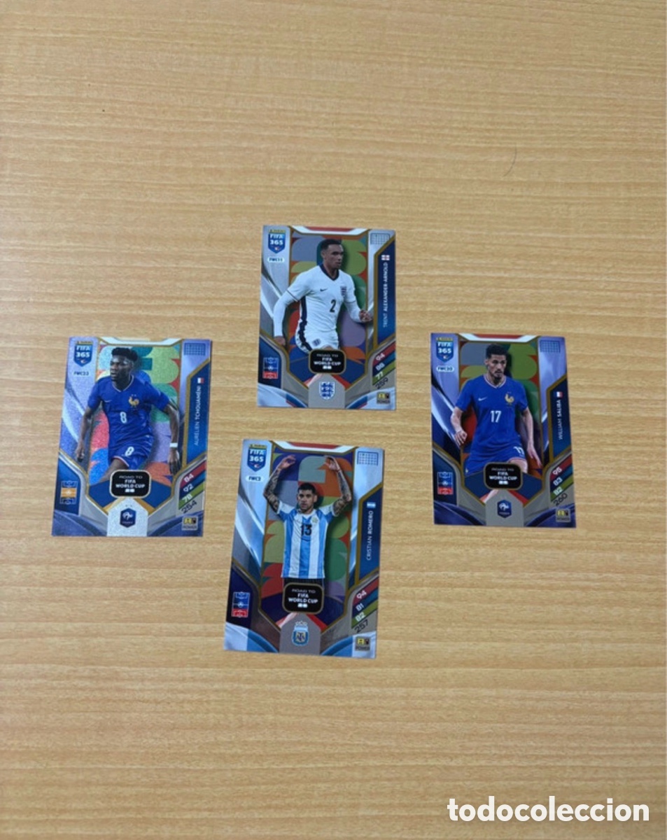 Cromos de f&uacute;tbol: Pack de 4 cartas de futbolistas de la FIFA 365