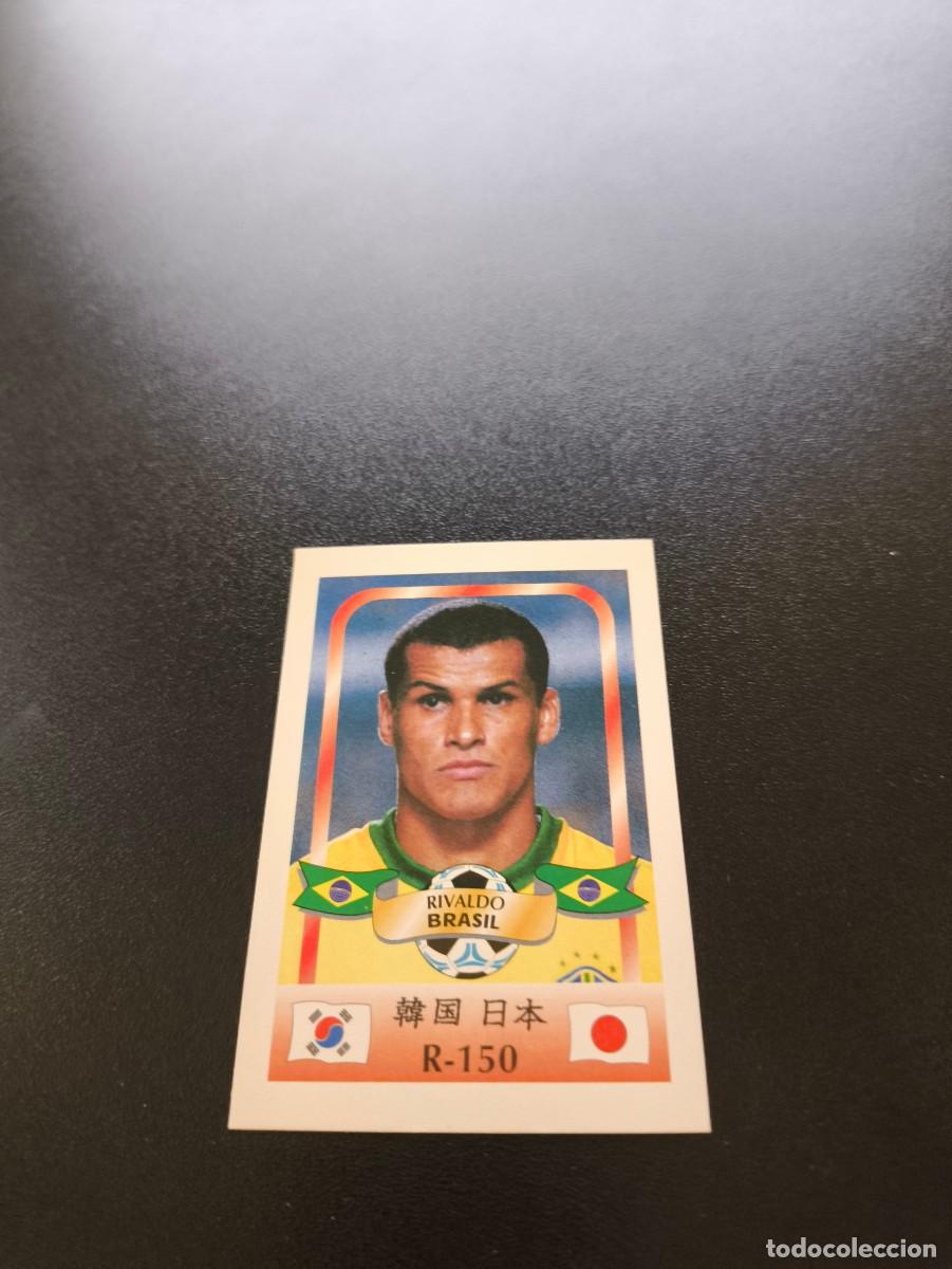 Cromos de f&uacute;tbol: 150 Rivaldo BRASIL BARCELONA MUNDIAL WORLD CUP REYAUCA KOREA JAPAN JAPON 2002 NO PANINI LIGA