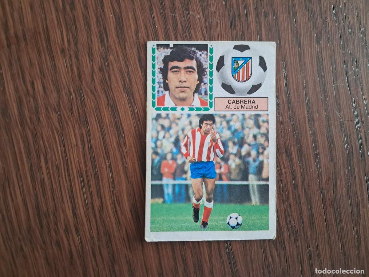 Football Stickers: cromo de futbol, edic. Este 83-84, Cabrera, Atl&eacute;tico de Madrid. sin pegar.