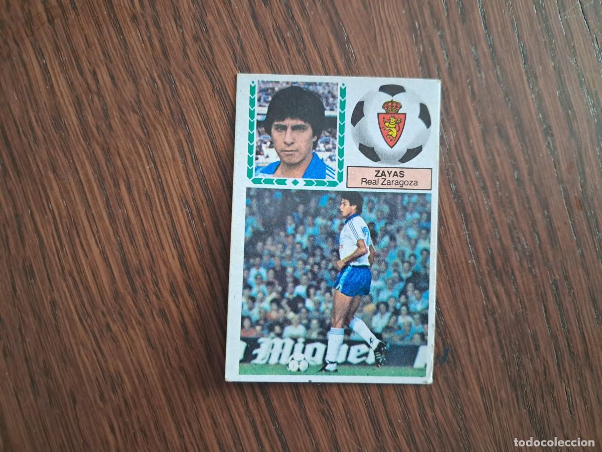 Football Stickers: cromo de futbol, edic. Este 83-84, Zayas, Real Zaragoza. sin pegar.