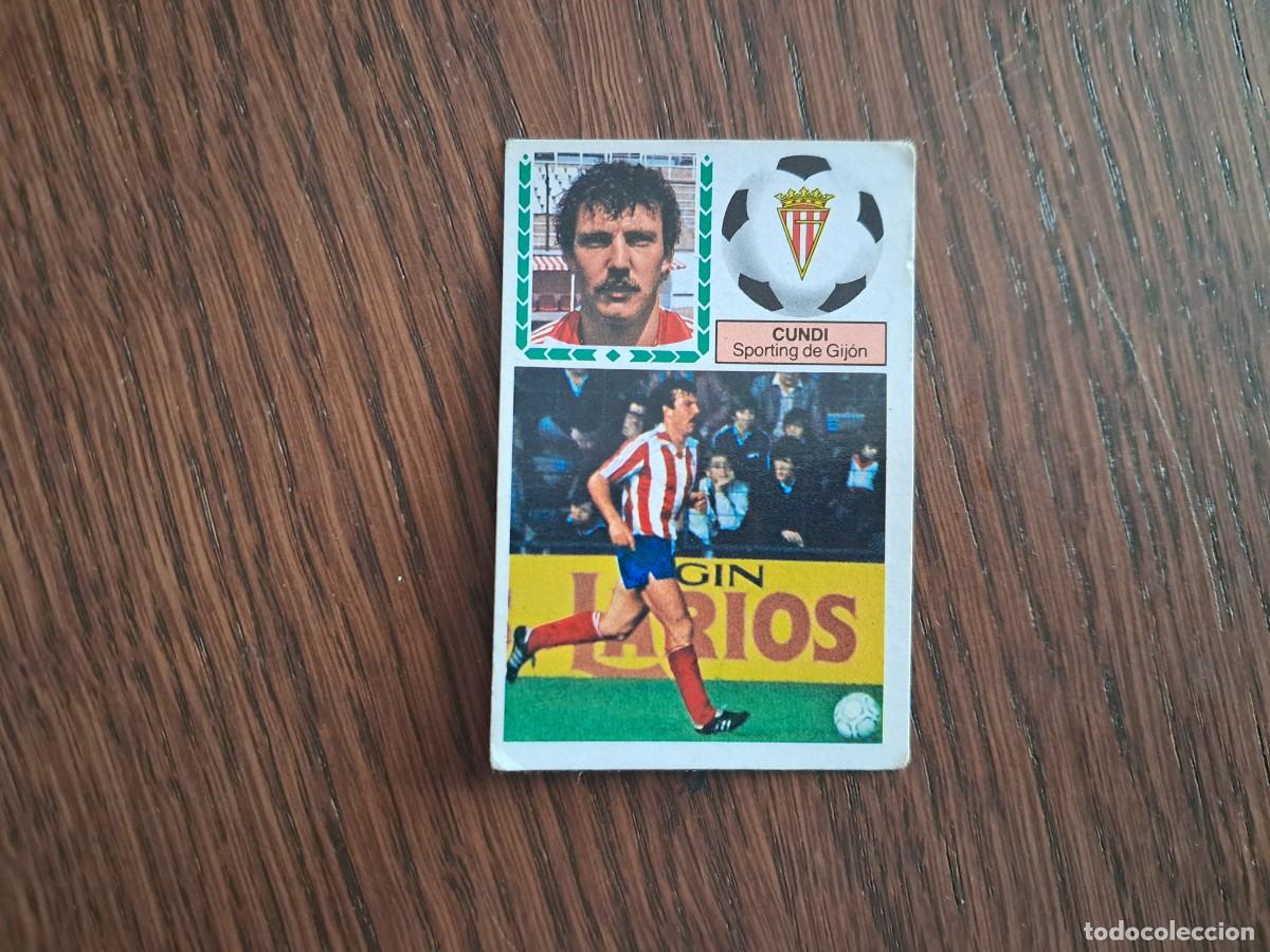 Football Stickers: cromo de futbol, edic. Este 83-84, Cundi, Sporting de Gij&oacute;n. sin pegar.