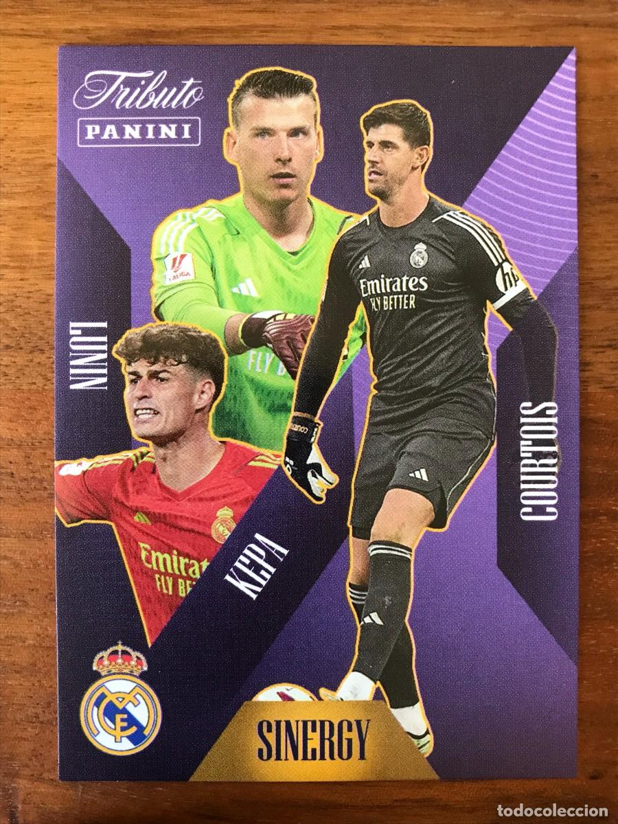 Cromos de Futebol: LUNIN COURTOIS - SINERGY - 43 - PANINI TRIBUTO REAL MADRID 2023 2024 23 24