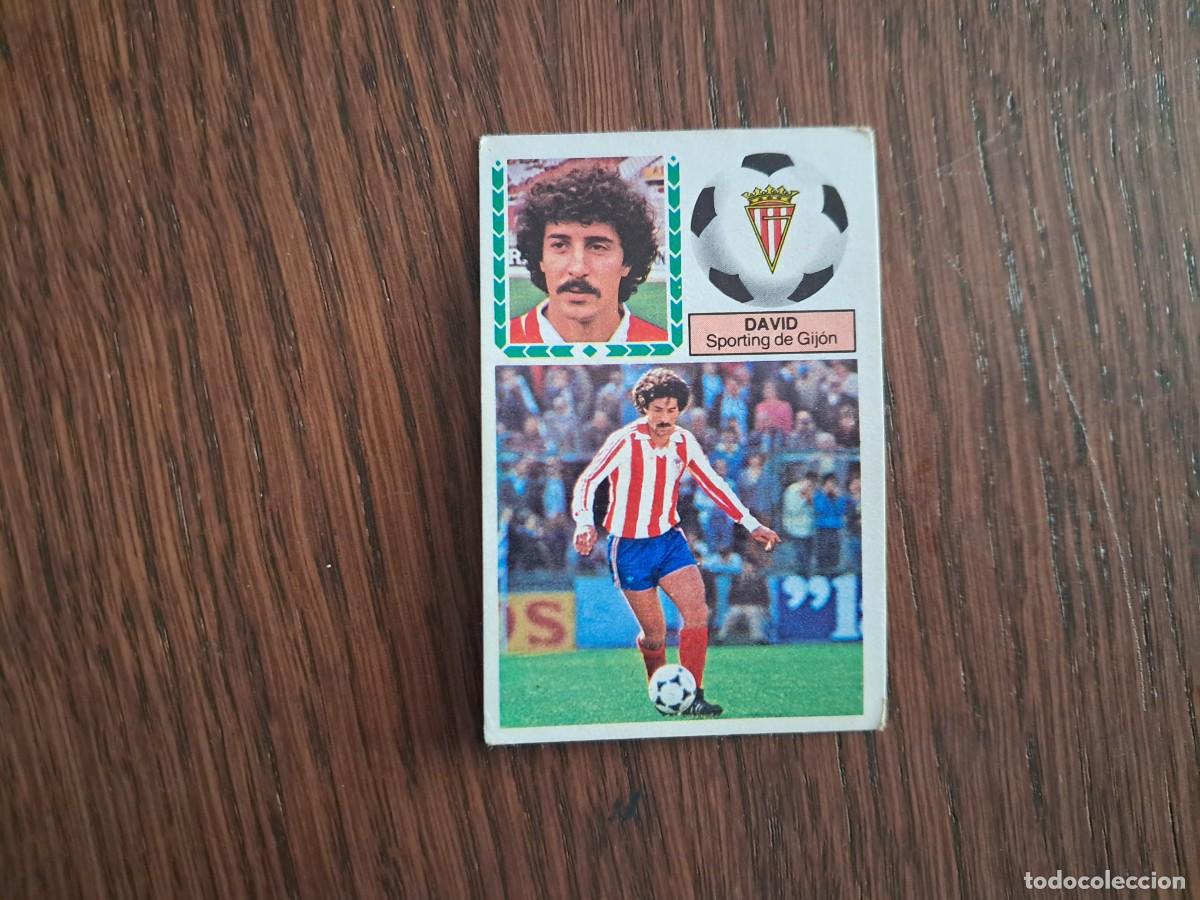Cromos de Futebol: cromo de futbol, edic. Este 83-84, David, Sporting de Gij&oacute;n. coloca ....sin pegar.