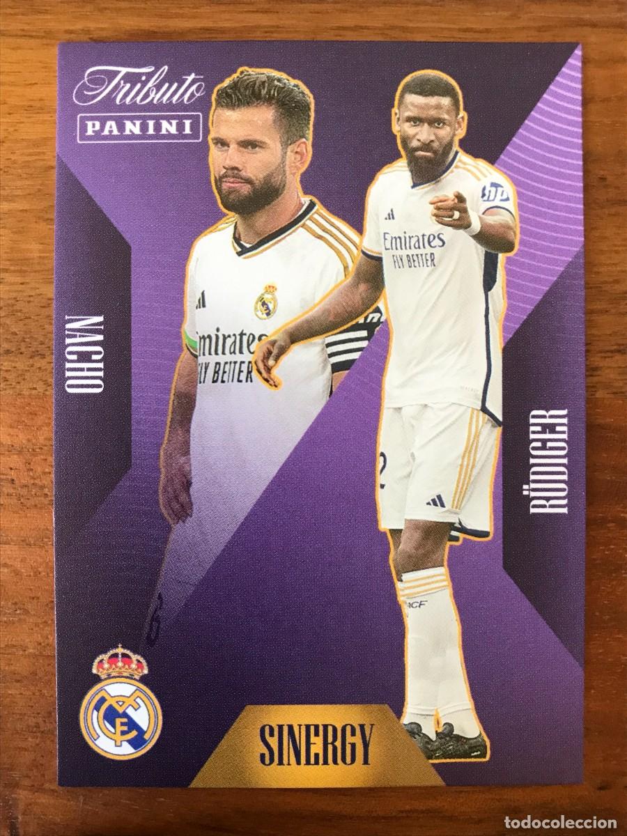 Cromos de f&uacute;tbol: NACHO RUDIGER - SINERGY - 44 - PANINI TRIBUTO REAL MADRID 2023 2024 23 24