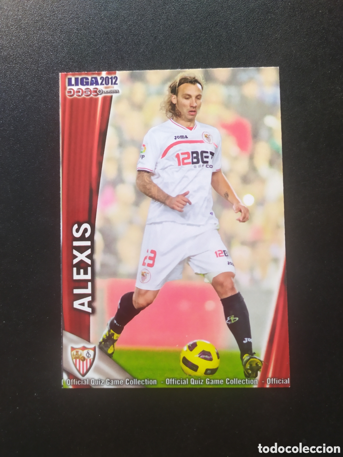 Cromos de f&uacute;tbol: Mundicromo fichas Liga 2011 2012 11 12 Alexis n&deg; 117 Sevilla