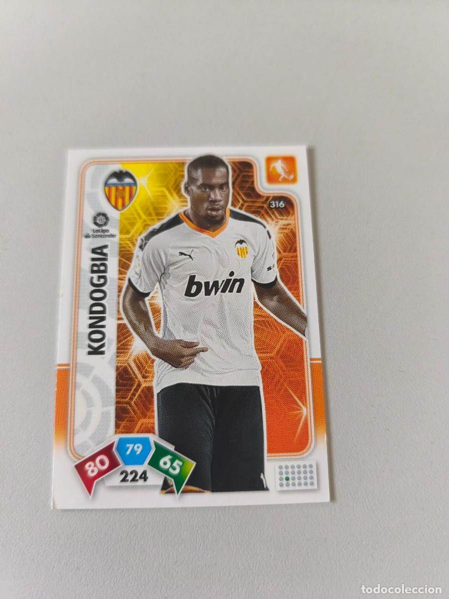 Cromos de f&uacute;tbol: ADRENALYN XL 2019 2020 19 20 KONDOGBIA VALENCIA 316 H4