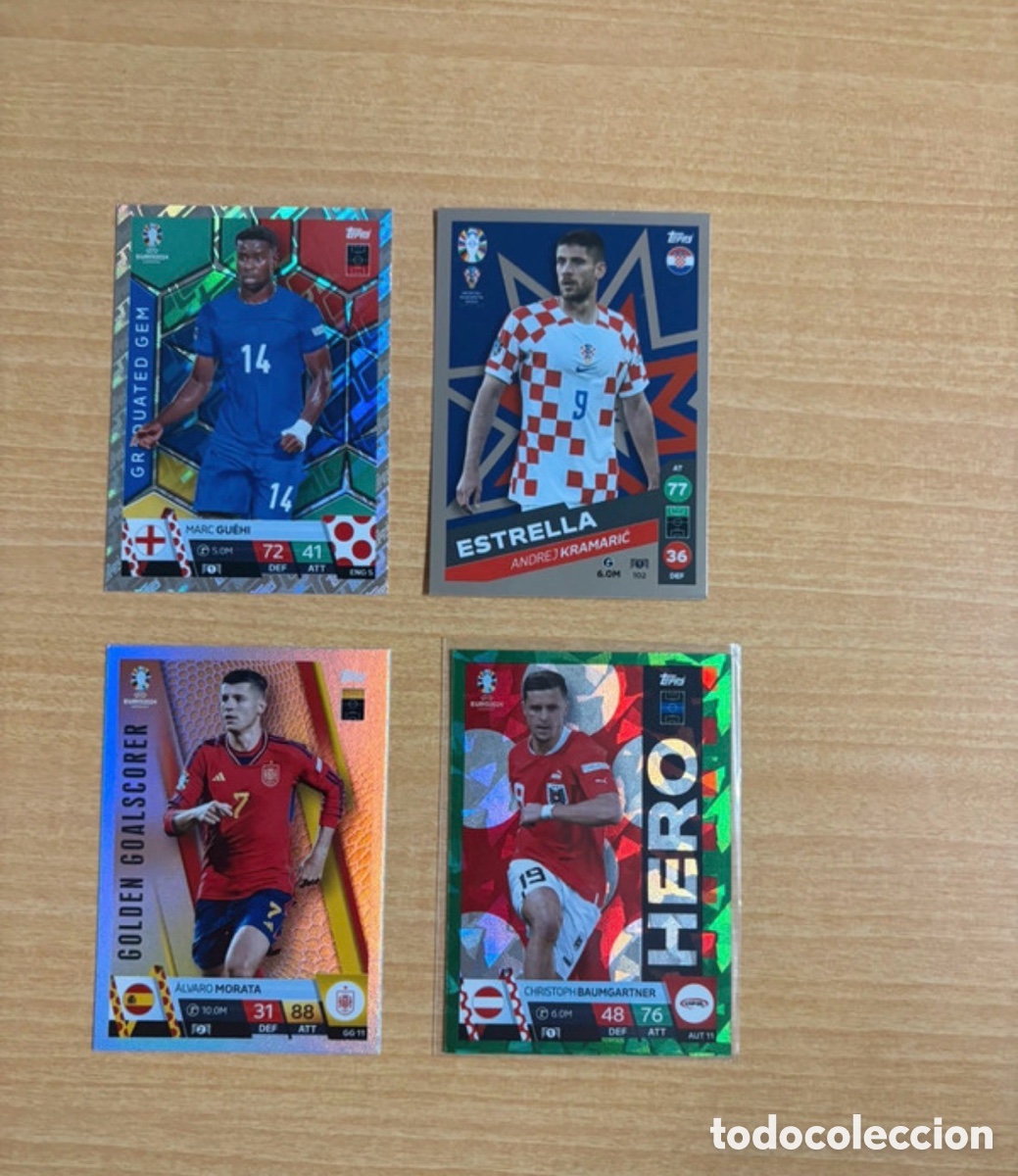 Cromos de f&uacute;tbol: Pack de cartas Topps Eurocopa 2024