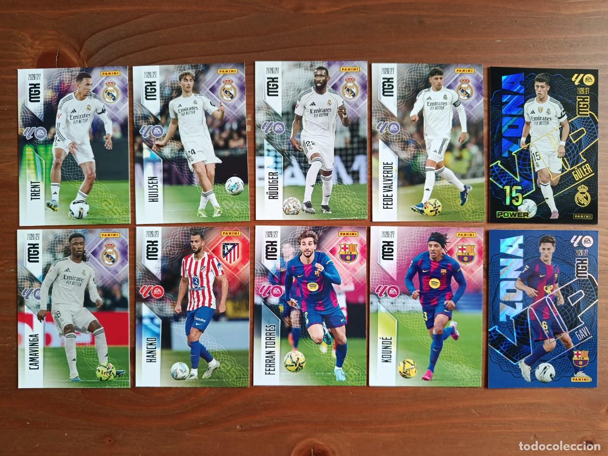 Fu&szlig;ball-Sticker: MGK 2026/27 MEGACRACKS PANINI. #LOTE 10 CARTAS SIN REPETIR (LAS DE LA FOTO)