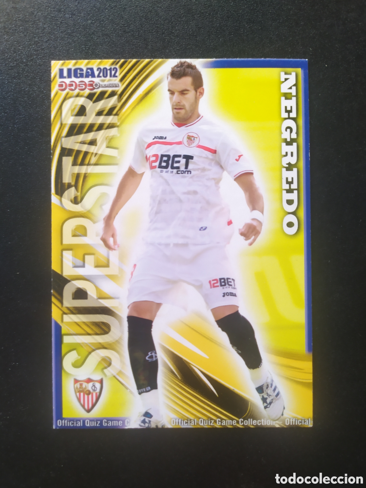 Fu&szlig;ball-Sticker: Mundicromo fichas Liga 2011 2012 11 12 Negredo superstar mate n&deg; 135 Sevilla