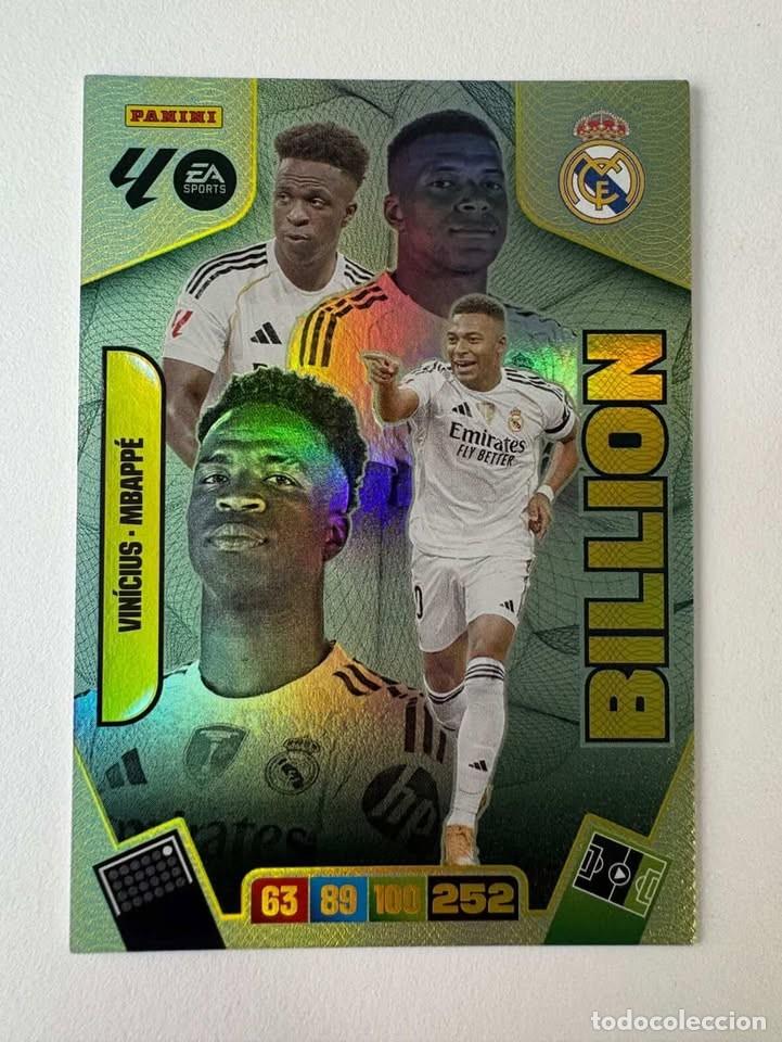 Fu&szlig;ball-Sticker: Vinicius/Mbapp&eacute; Real Madrid Billion Adrenalyn 2025-26