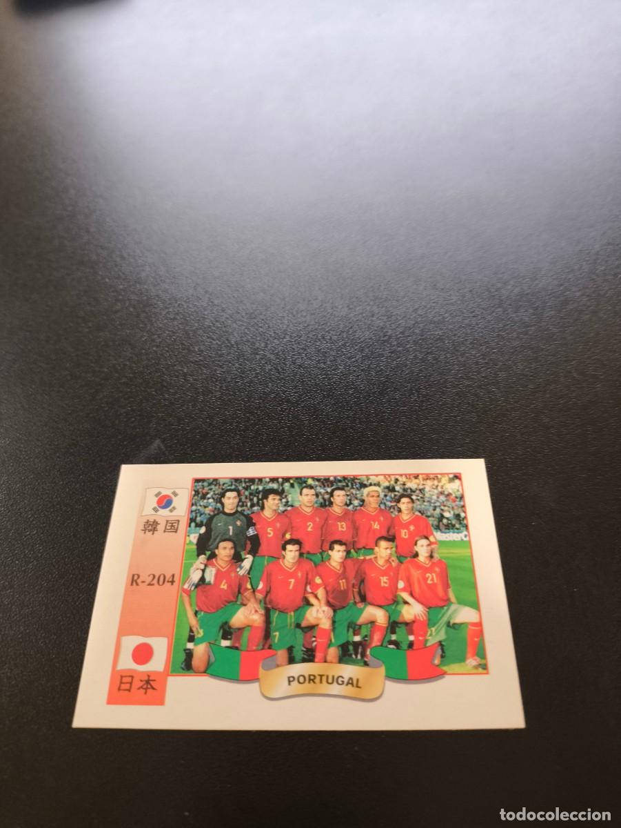 Cromos de f&uacute;tbol: 204 Selecci&oacute;n TEAM PORTUGAL MUNDIAL WORLD CUP REYAUCA KOREA JAPAN JAPON 2002 NO PANINI LIGA