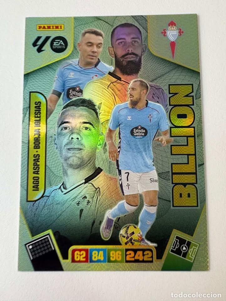 Cromos de f&uacute;tbol: Iago Aspas/Borja Iglesias Celta Billion Adrenalyn 2025-26