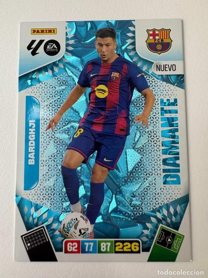 Cromos de f&uacute;tbol: Roony Bardhji Bar&ccedil;a Diamante Edici&oacute;n Limitada Adrenalyn 2025-26