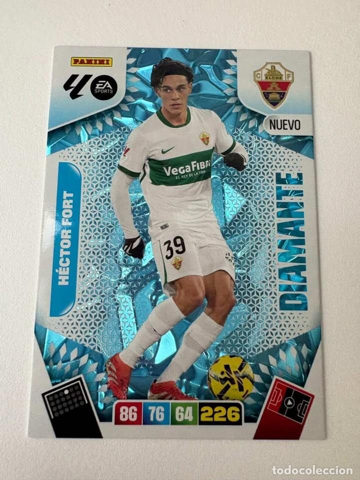 Cromos de f&uacute;tbol: Hector Fort Elche Diamante Edici&oacute;n Limitada Adrenalyn 2025-26