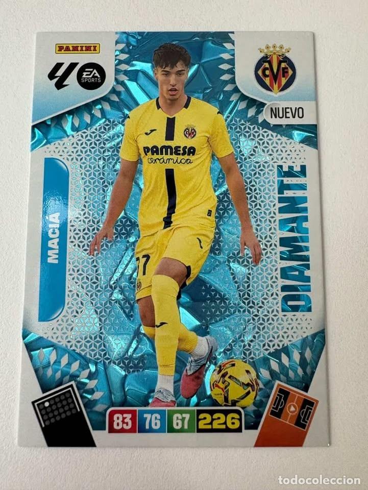 Cromos de f&uacute;tbol: Maci&aacute; Villarreal Diamante Edici&oacute;n Limitada Adrenalyn 2025-26