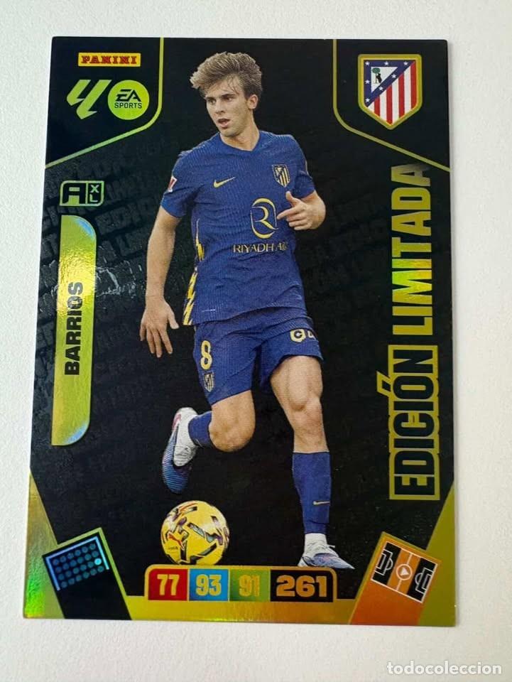 Cromos de f&uacute;tbol: Barrios Atl&eacute;tico de Madrid Edici&oacute;n Limitada Adrenalyn 2025-26