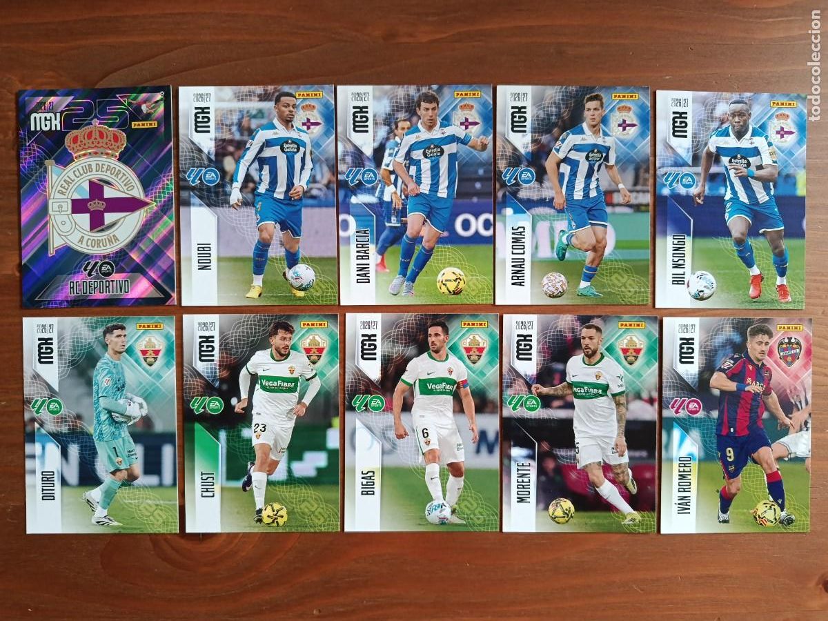 Cromos de f&uacute;tbol: MGK 2026/27 MEGACRACKS PANINI. #LOTE 10 CARTAS SIN REPETIR (LAS DE LA FOTO)