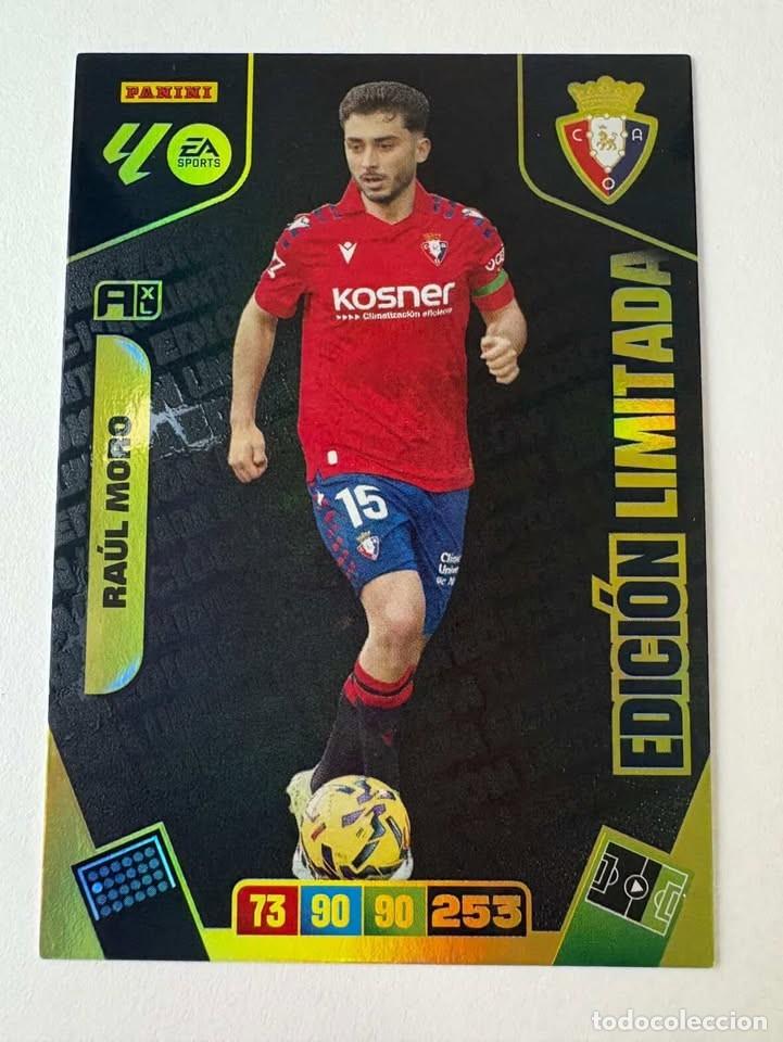 Cromos de f&uacute;tbol: Ra&uacute;l Moro Osasuna Edici&oacute;n Limitada Adrenalyn 2025-26