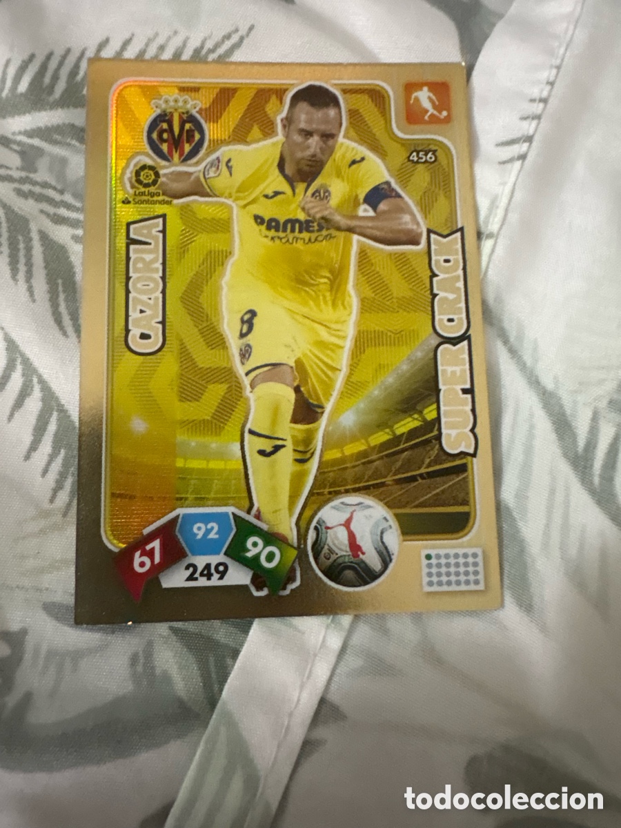 Cromos de f&uacute;tbol: N&deg; 456 Cazorla - Super Crack - Villarreal CF - Adrenalyn 19 - 20 - Panini - Nuevo - 2019 - 2020