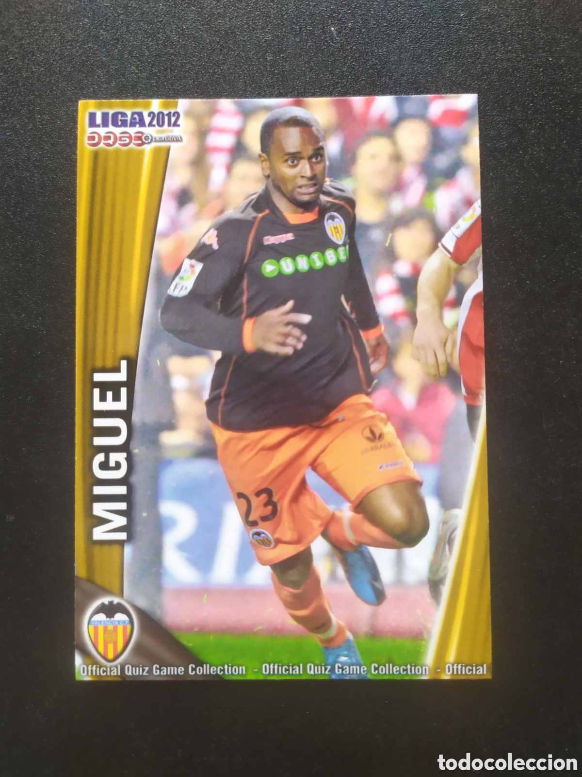 Fu&szlig;ball-Sticker: Mundicromo fichas Liga 2011 2012 11 12 Miguel n&deg; 61 Valencia