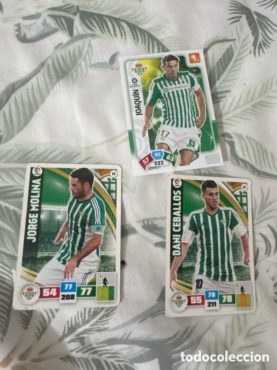 Cromos de f&uacute;tbol: Betis adrenalyn 2015-2016