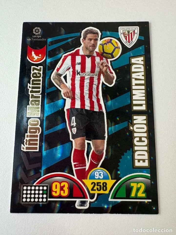 Cromos de f&uacute;tbol: &Iacute;&ntilde;igo Mart&iacute;nez Athletic Club de Bilbao Edici&oacute;n Limitada Adrenalyn 2017-18
