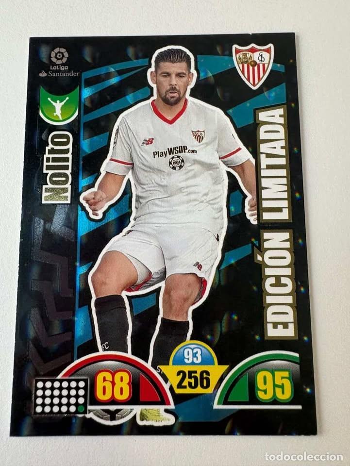 Cromos de f&uacute;tbol: Nolito Sevilla Edici&oacute;n Limitada Adrenalyn 2017-18