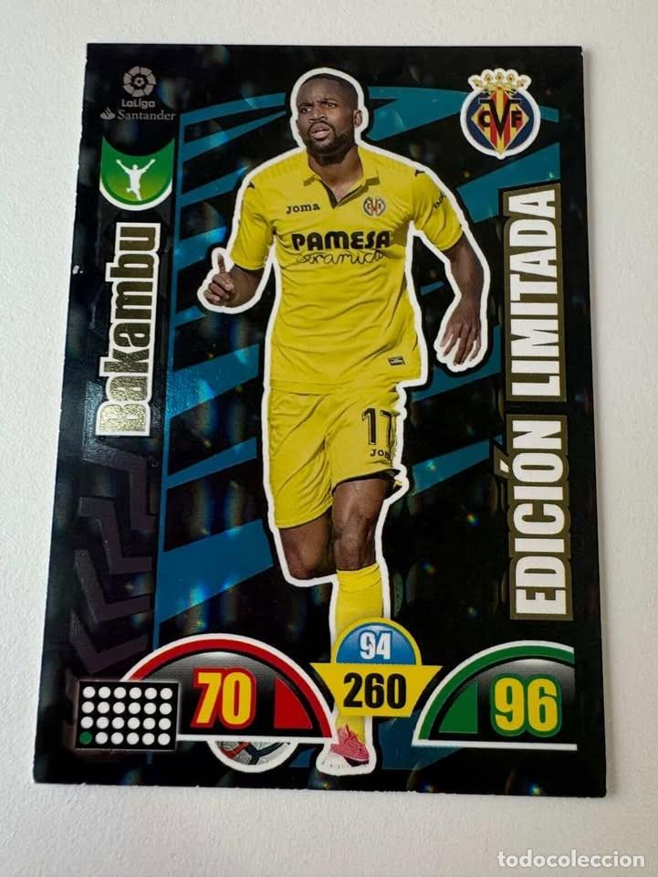 Cromos de f&uacute;tbol: Bakambu Villareal Edici&oacute;n Limitada Adrenalyn 2017-18