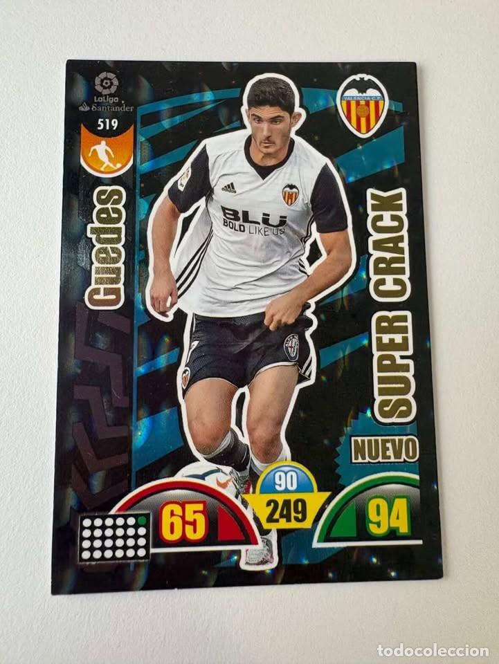 Cromos de f&uacute;tbol: Guedes Valencia Nuevo Super Crack Adrenalyn 2017-18