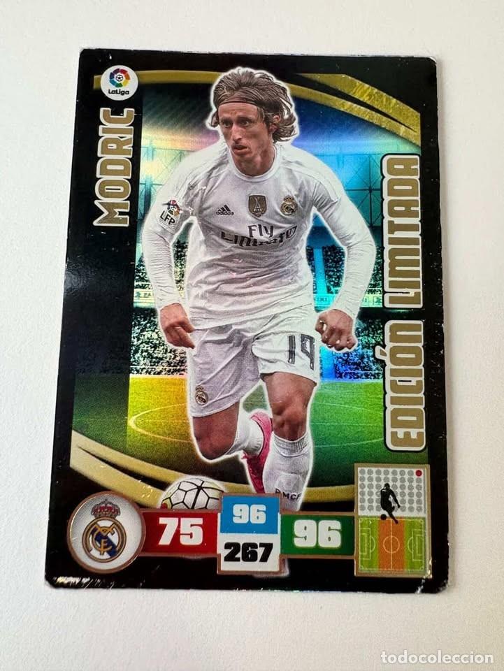 Cromos de f&uacute;tbol: Modric Real Madrid Edici&oacute;n Limitada Adrenalyn 2015-16