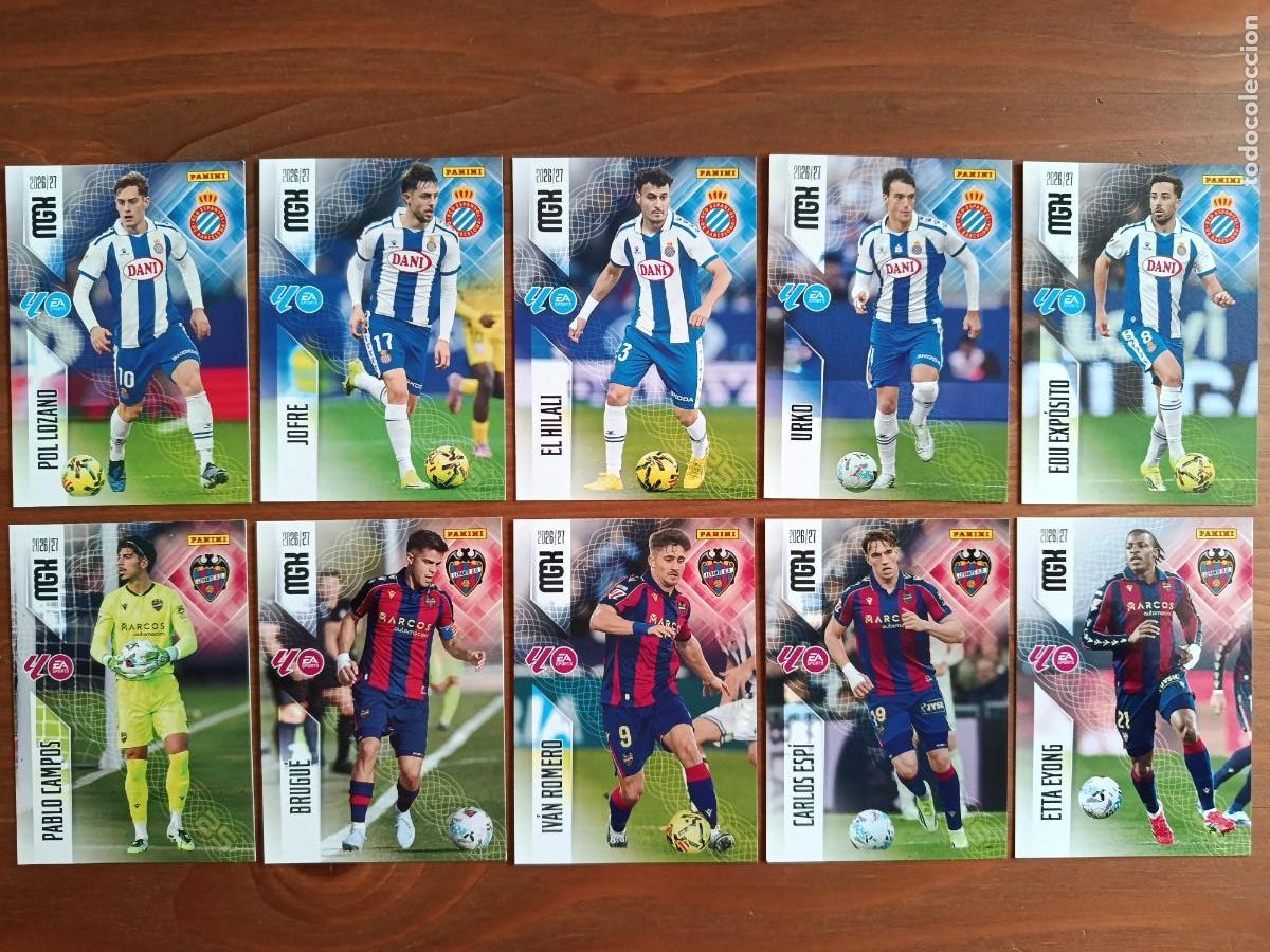 Cromos de f&uacute;tbol: MGK 2026/27 MEGACRACKS PANINI. #LOTE 10 CARTAS SIN REPETIR (LAS DE LA FOTO)