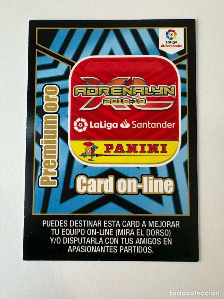 Cromos de f&uacute;tbol: Card On-Line Premium Oro Adrenalyn 2018-19