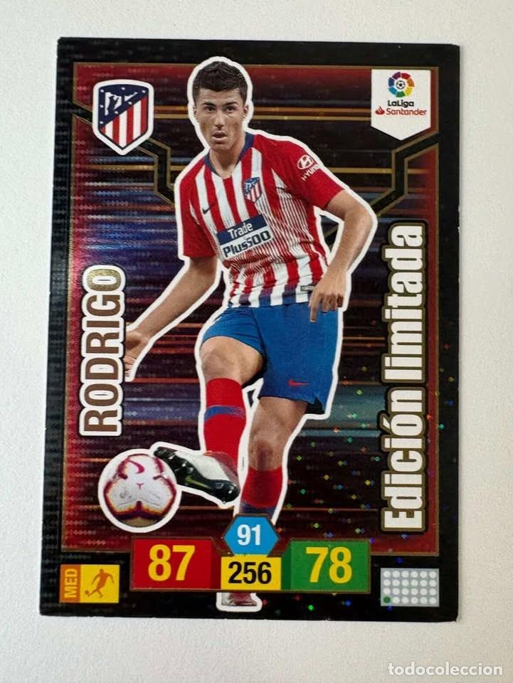 Cromos de f&uacute;tbol: Rodrigo Atl&eacute;tico de Madrid Edici&oacute;n Limitada Adrenalyn 2018-19