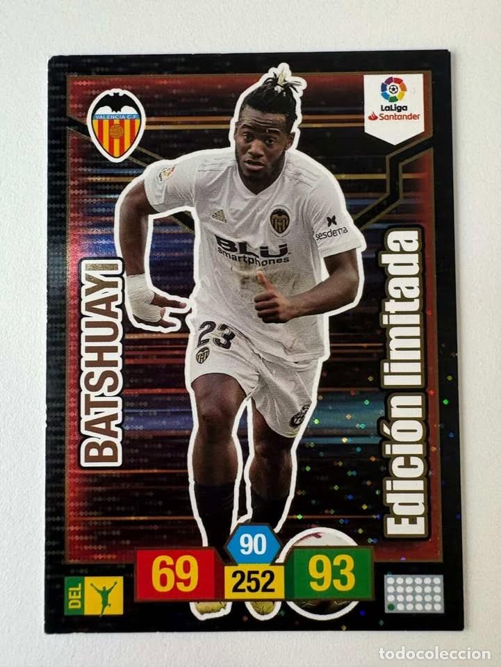 Cromos de f&uacute;tbol: Batshuayi Valencia Edici&oacute;n Limitada Adrenalyn 2018-19