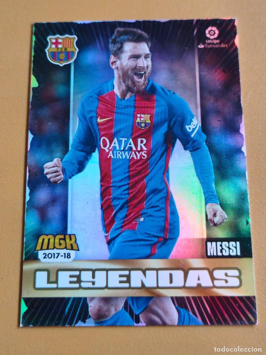 Cromos de f&uacute;tbol: messi, 2017 18 leyendas megacracks