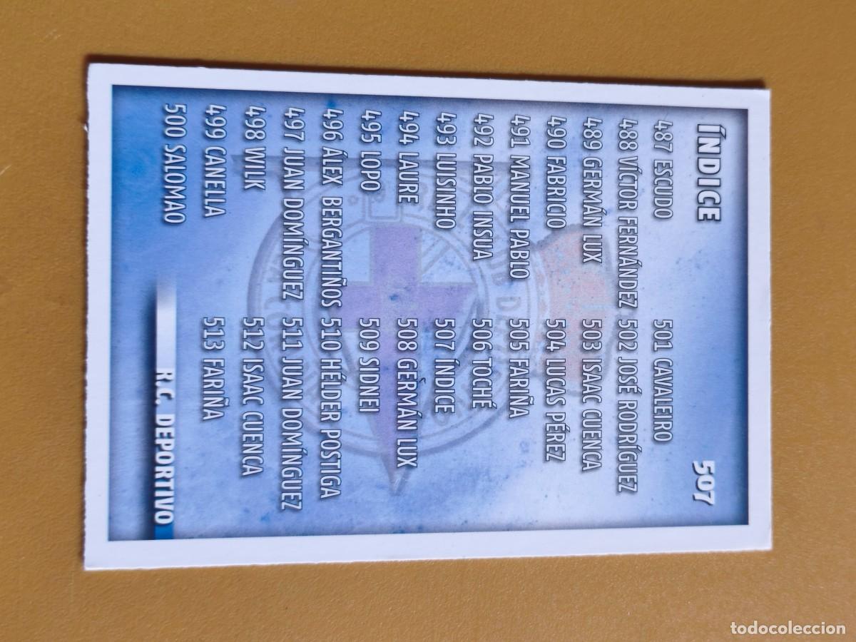Cromos de f&uacute;tbol: indice deportivo, liga 2015 mundicromo