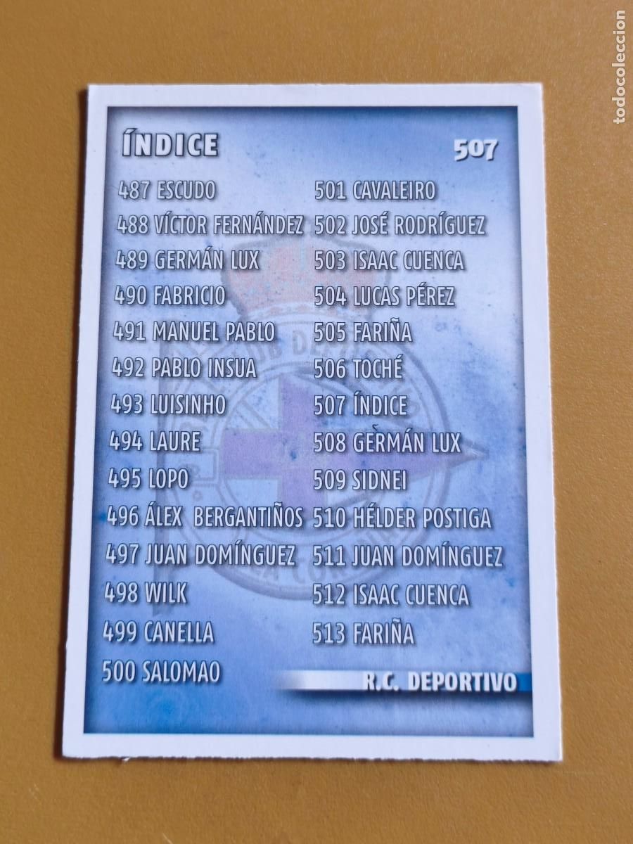 Cromos de f&uacute;tbol: indice deportivo, liga 2015 mundicromo