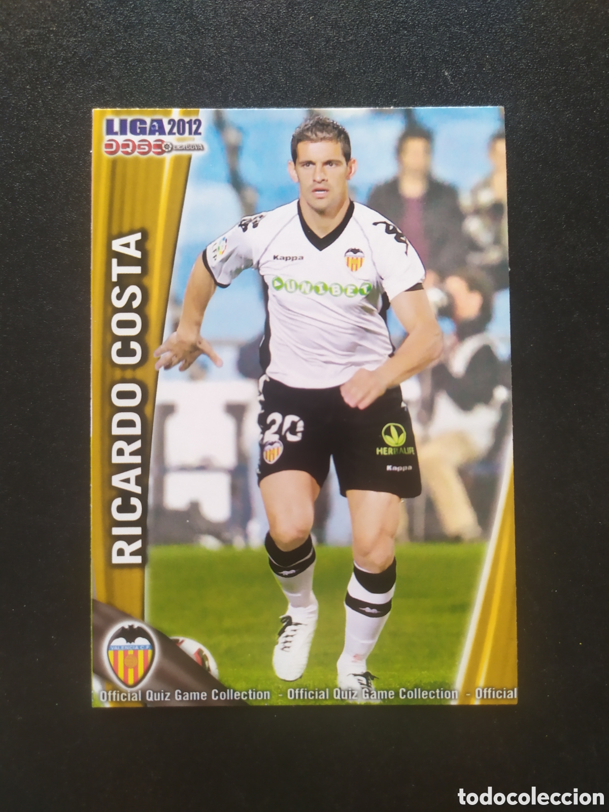 Cromos de f&uacute;tbol: Mundicromo fichas Liga 2011 2012 11 12 Ricardo Costa n&deg; 64 Valencia