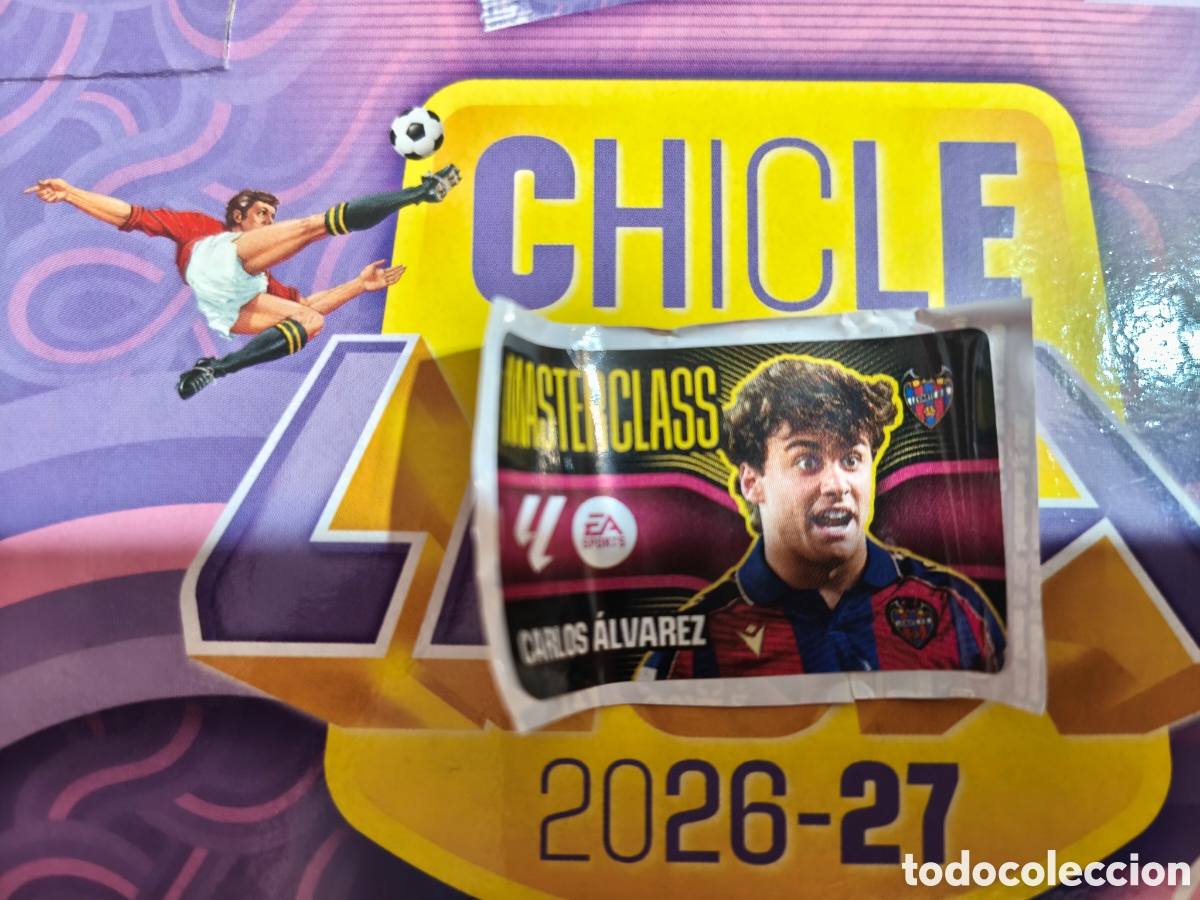 Cromos de f&uacute;tbol: Carlos &Aacute;lvarez MASTERCLASS Chicle liga este 26/27 Levante