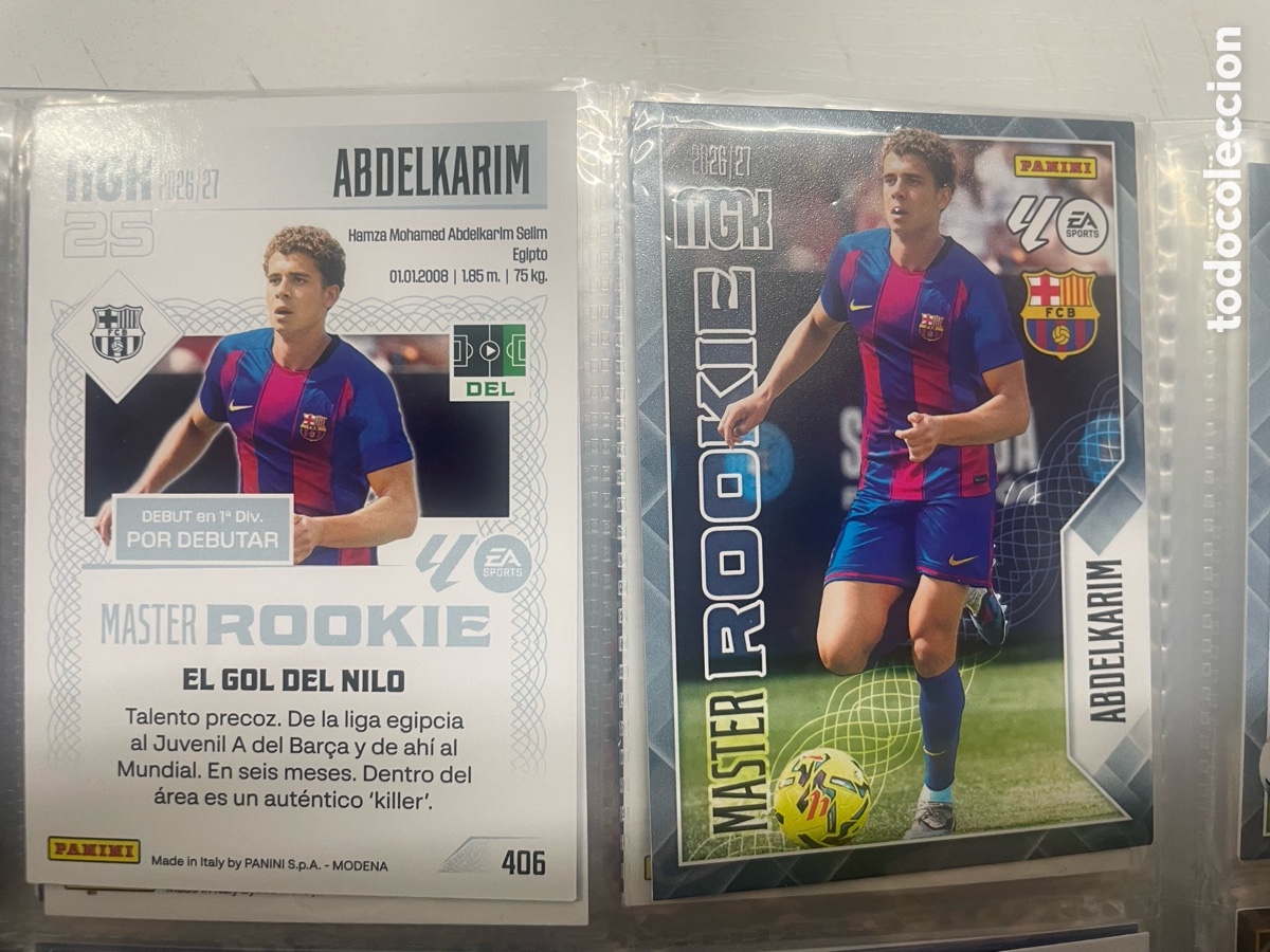 Cromos de f&uacute;tbol: M&agrave;ster Rookie 405 Abdelkarim Megacracks 2026/27