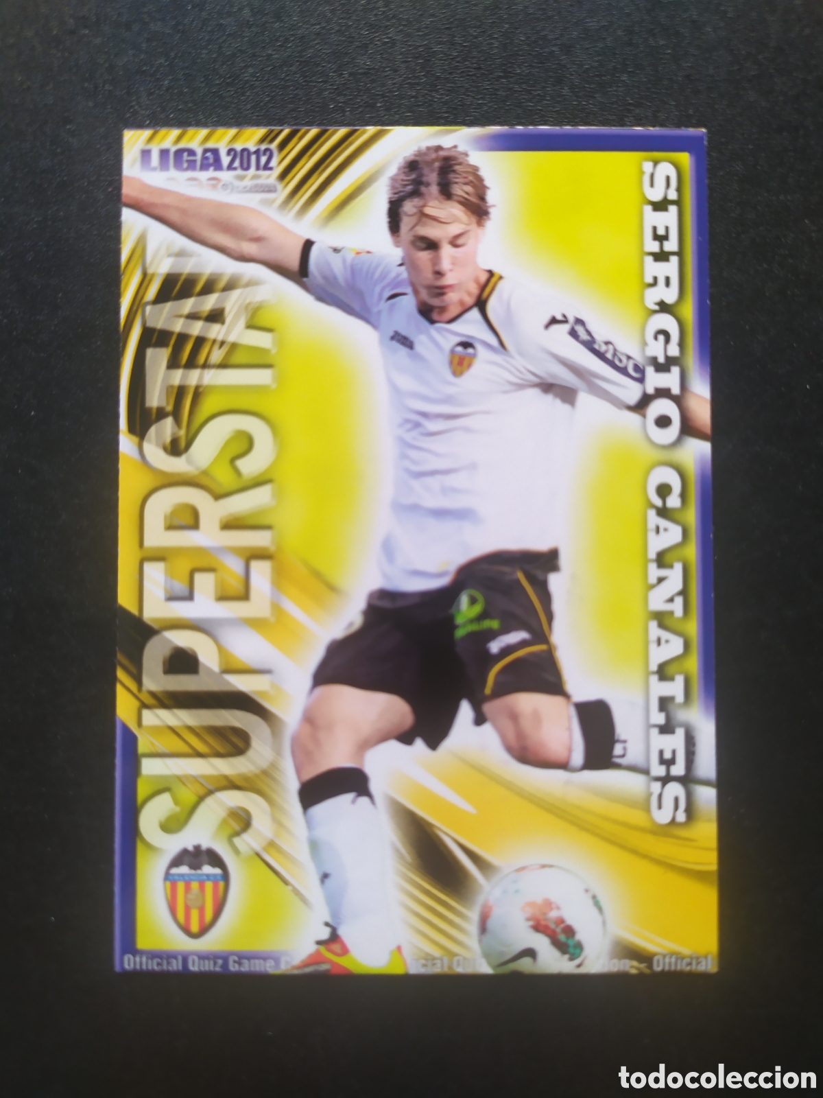 Cromos de f&uacute;tbol: Mundicromo fichas Liga 2011 2012 11 12 Sergio Canales superstar mate n&deg; 80 Valencia