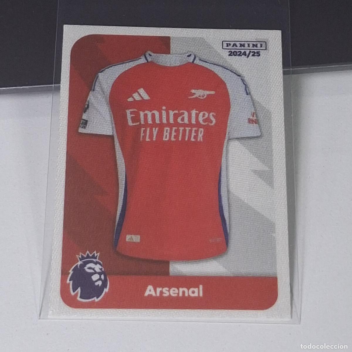 Football Stickers: B56 4 CAMISETA SHIRTS ARSENAL STICKER PANINI PREMIER LEAGUE 24 25 2024 2025