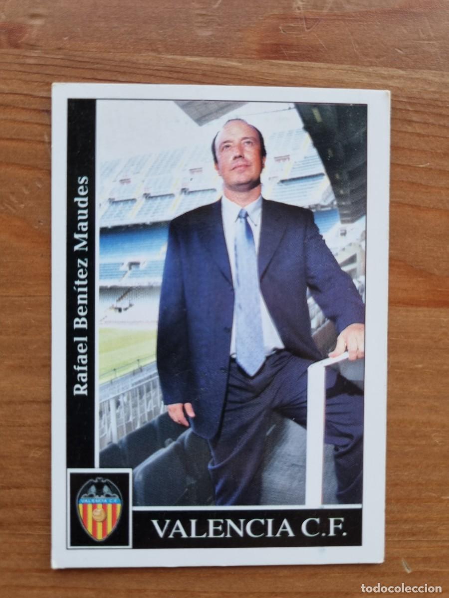 Football Stickers: 86 RAFA BEN&Iacute;TEZ (Valencia CF). Las Fichas de la Liga 2001 2002 01 02 (Mundicromo)