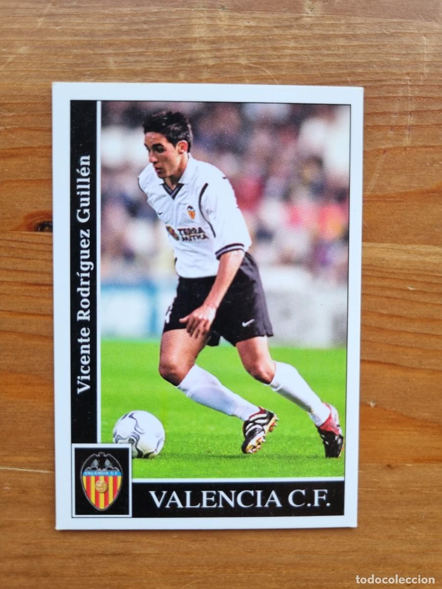 Cromos de f&uacute;tbol: 97 VICENTE (Valencia CF). Las Fichas de la Liga 2001 2002 01 02 (Mundicromo)