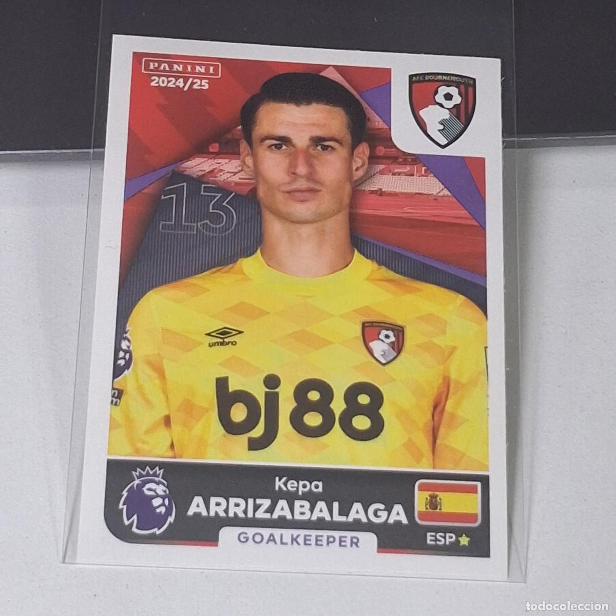 Cromos de f&uacute;tbol: B56 24 KEPA ARRIZABALAGA AFC BOURNEMOUTH STICKER PANINI PREMIER LEAGUE 24 25 2024 2025