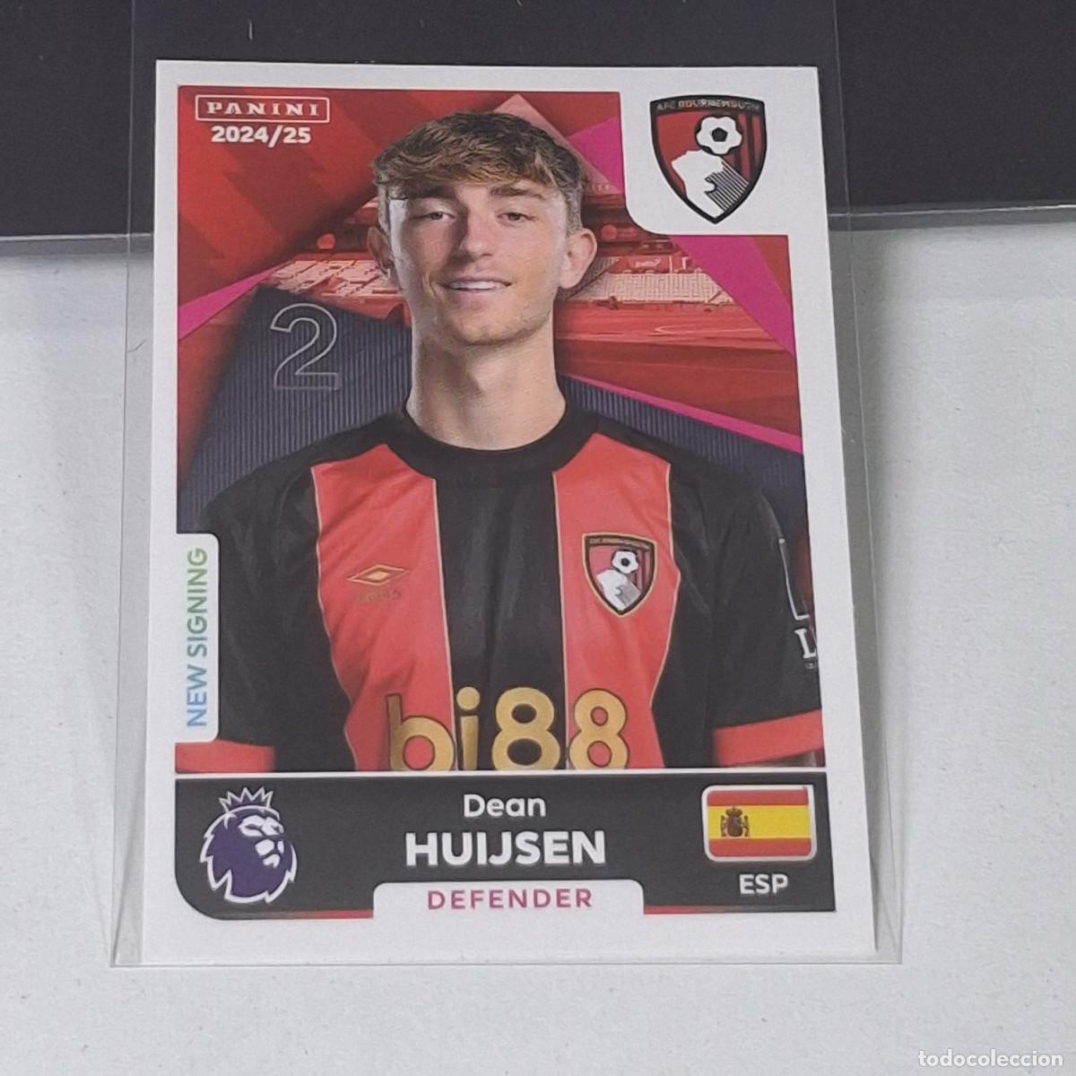 Cromos de f&uacute;tbol: B56 29 DEAN HUIJSEN ROOKIE AFC BOURNEMOUTH STICKER PANINI PREMIER LEAGUE 24 25 2024 2025