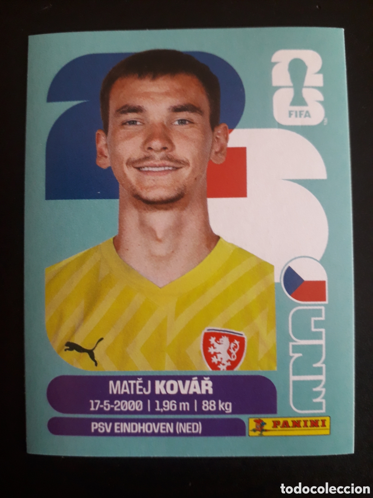 Cromos de f&uacute;tbol: KOV&Aacute;Ř REP CHECA/CHEQUIA CZE 2 MUNDIAL F&Uacute;TBOL 2026 FIFA WORLD CUP PANINI SIN PEGAR PEDIDO M&Iacute;NIMO 3&euro;.